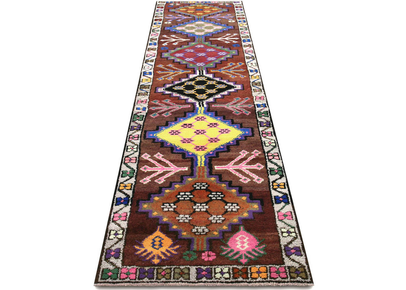 Vintage Turkish Oushak Runner - 3'1" x 10'11" - 210204