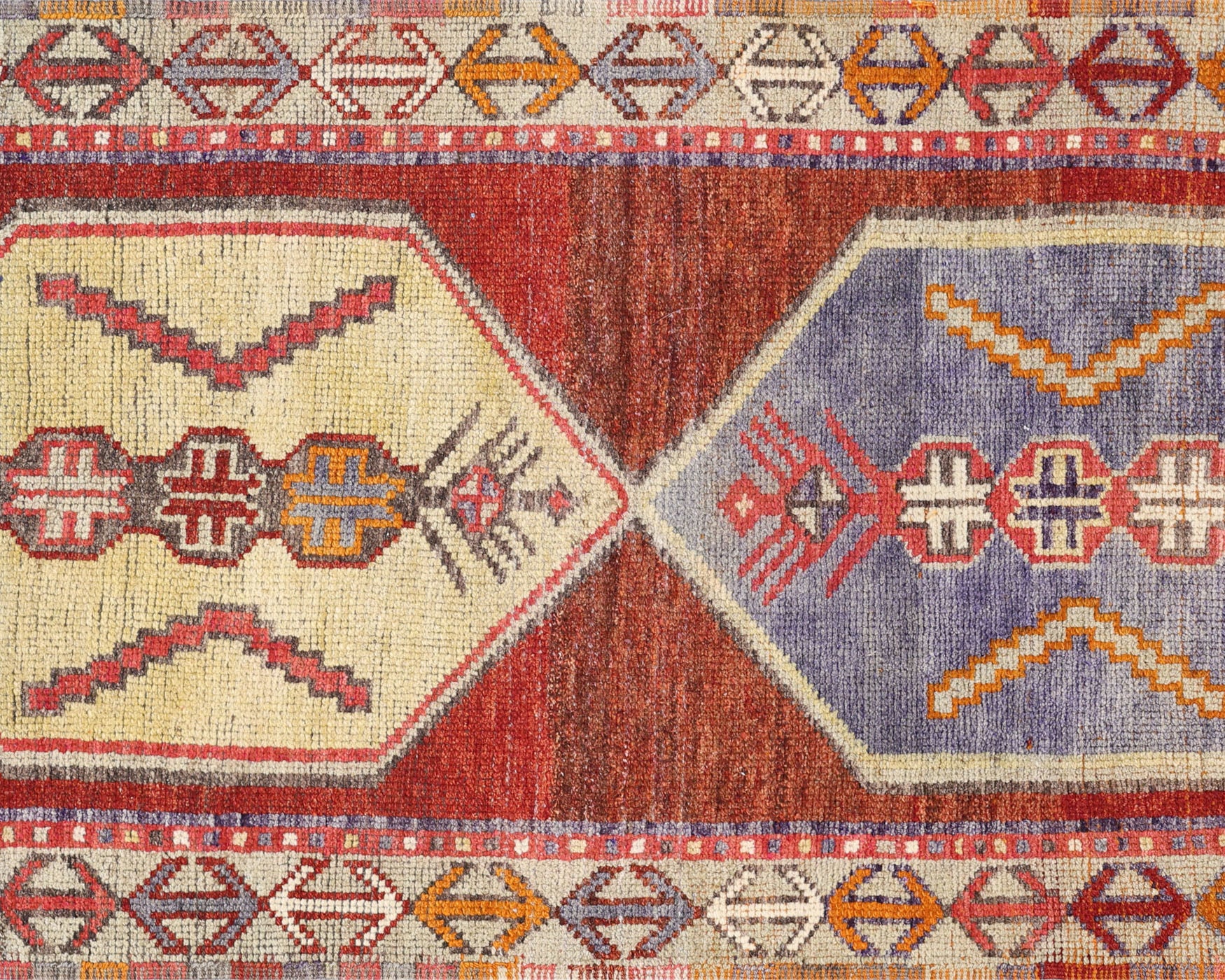 Vintage Turkish Oushak Runner - 3'4" x 9'6"