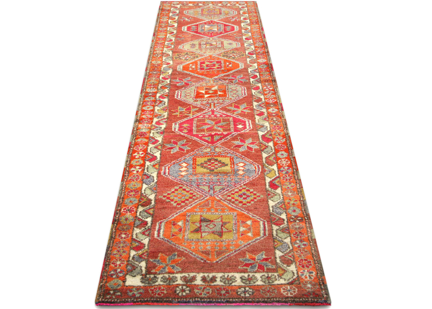 Vintage Turkish Oushak Runner - 2'10" x 10'9" - 210208