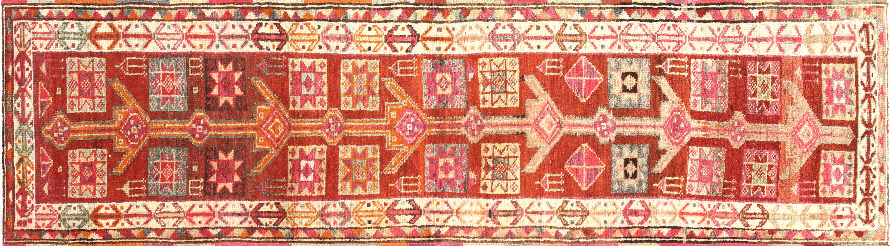 Vintage Turkish Oushak Runner - 2'9" x 10'4" - 210211