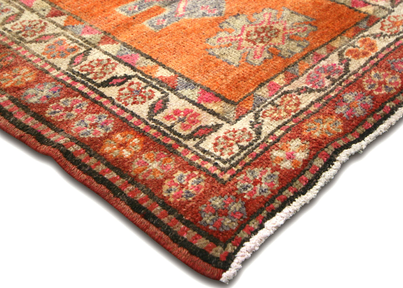 Vintage Turkish Oushak Runner - 3' x 12'9" - 210217