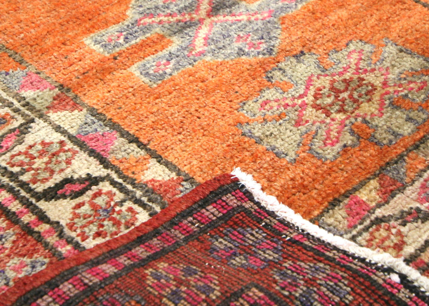 Vintage Turkish Oushak Runner - 3' x 12'9" - 210217