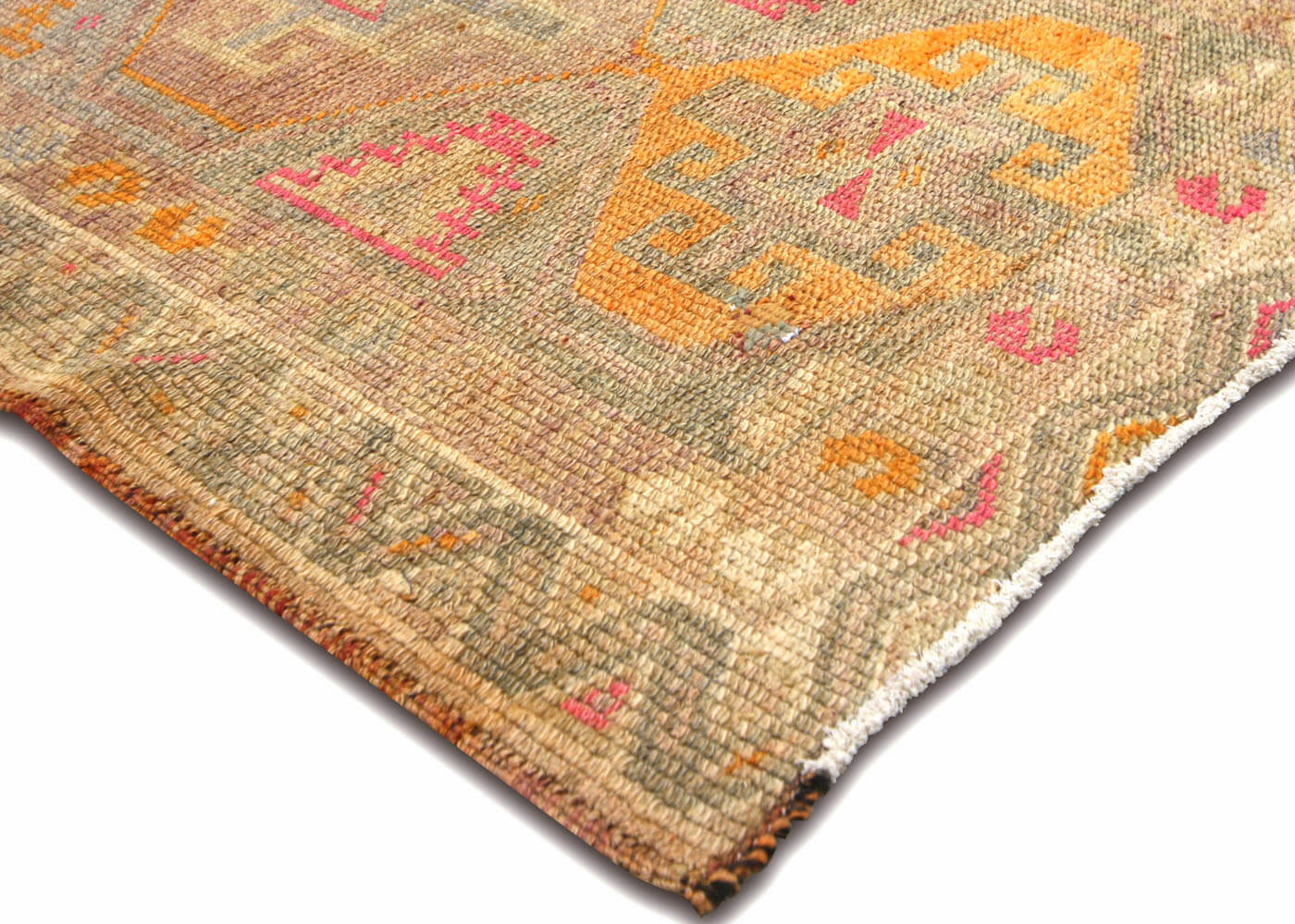 Vintage Turkish Oushak Runner - 3' x 12'8" - 210219