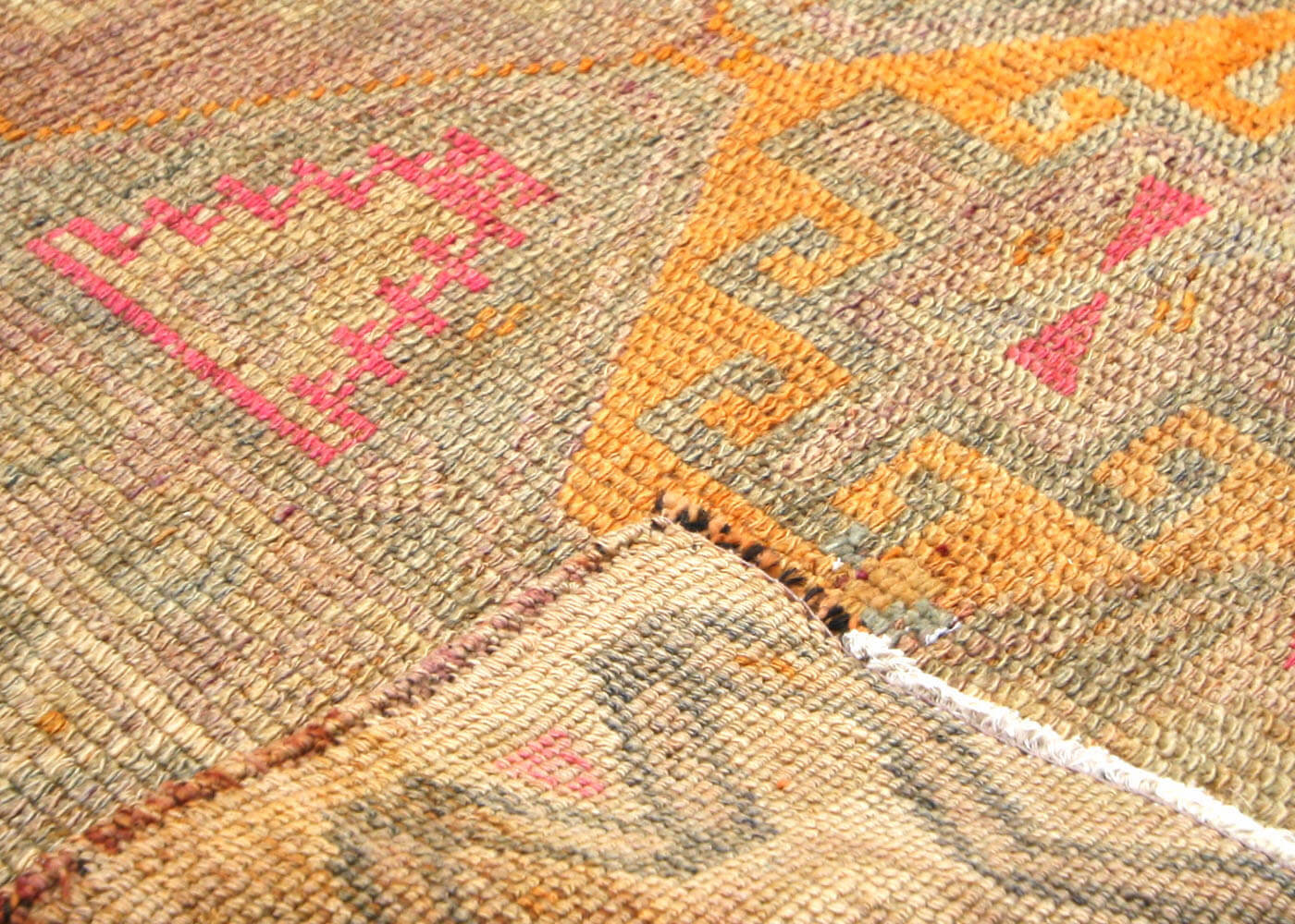 Vintage Turkish Oushak Runner - 3' x 12'8" - 210219