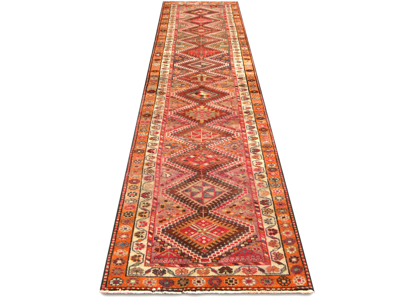 Vintage Turkish Oushak Runner - 2'9" x 13'6" - 210223