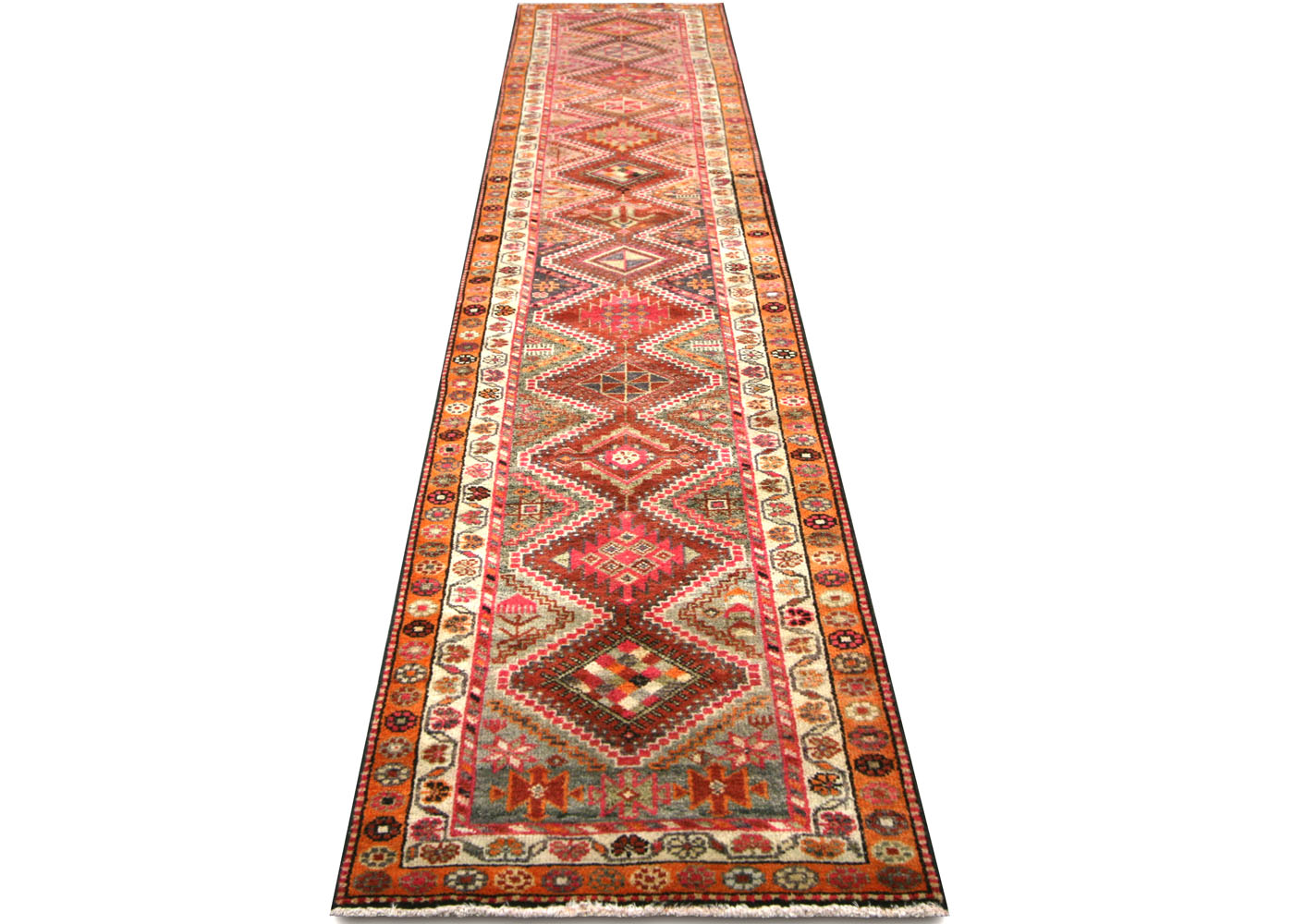 Vintage Turkish Oushak Runner - 2'9" x 13'6" - 210223