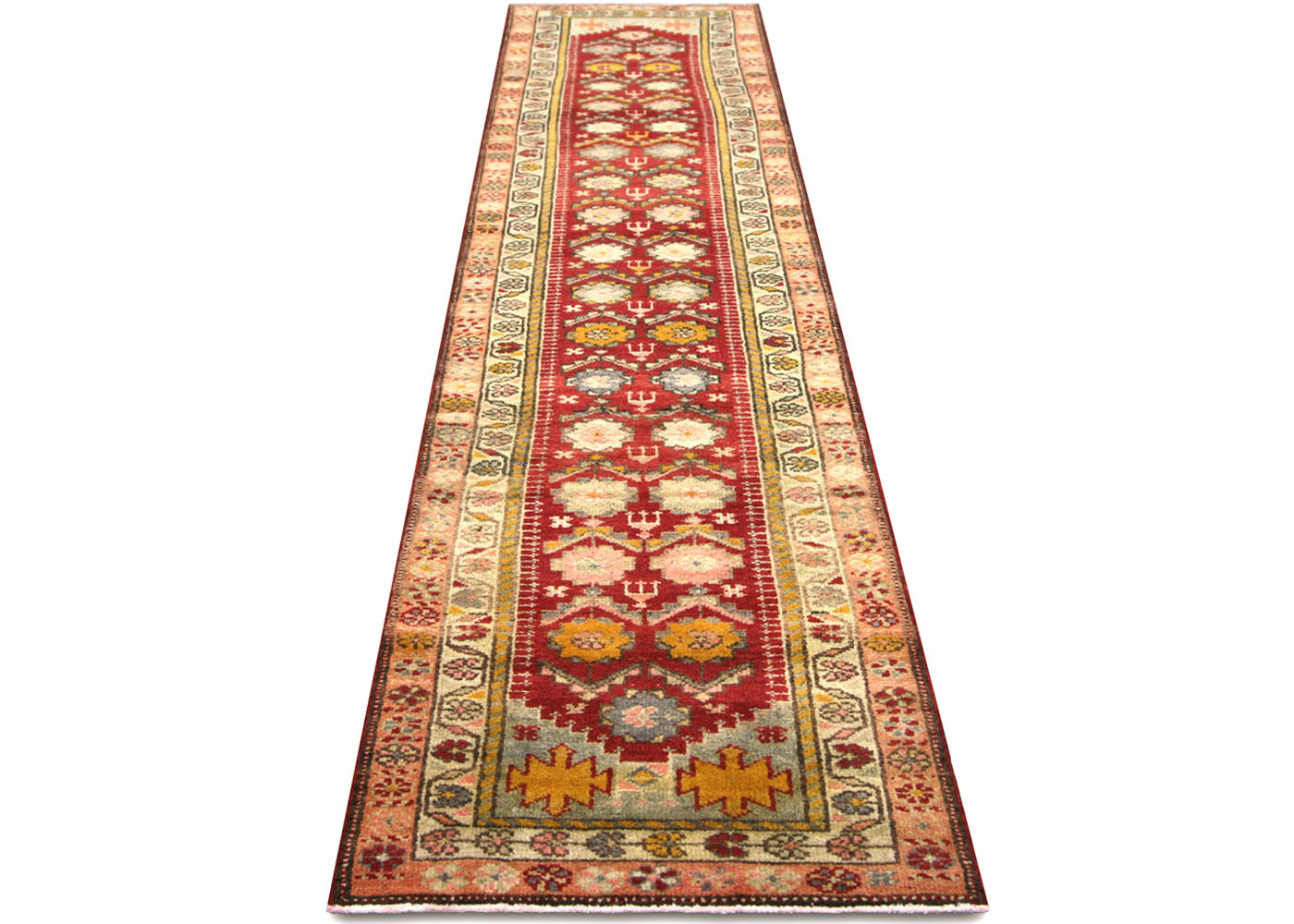 Vintage Turkish Oushak Runner - 2'8" x 12'6" - 210225