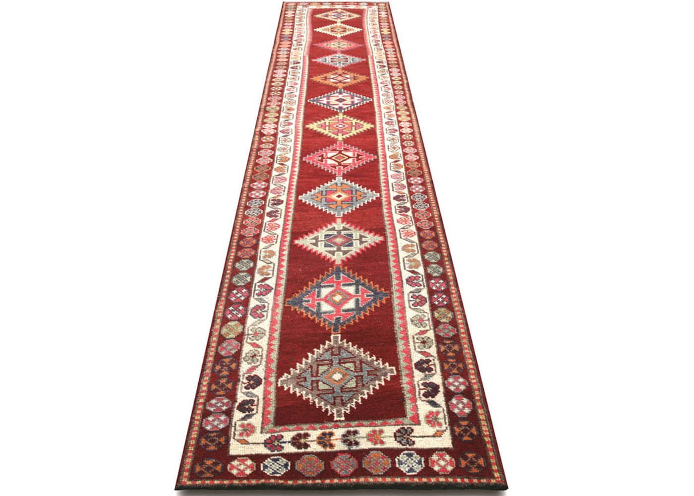Vintage Turkish Oushak Runner - 2'8" x 14'9" - 210227