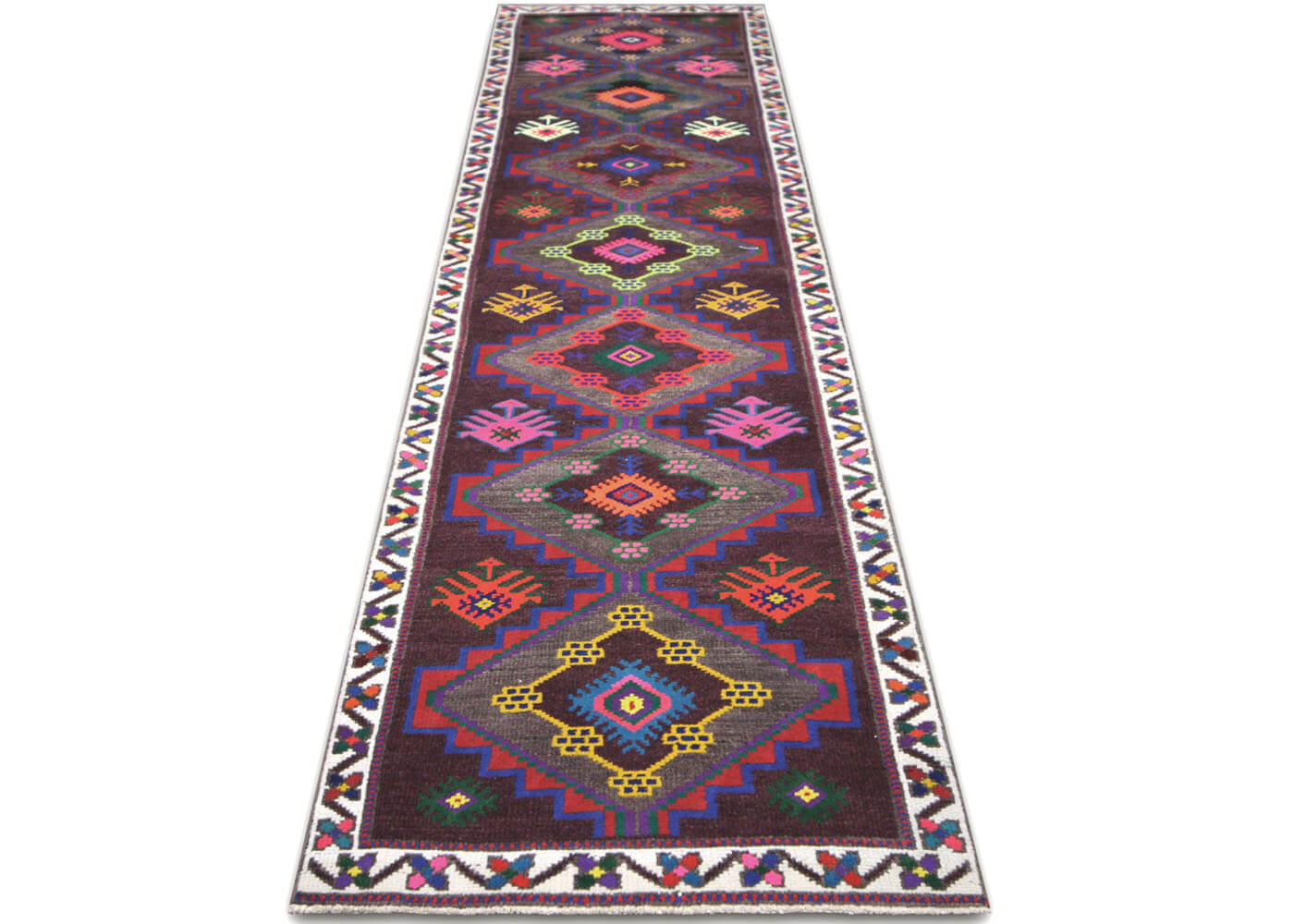 Vintage Turkish Oushak Runner - 2'9" x 11'3" - 210228