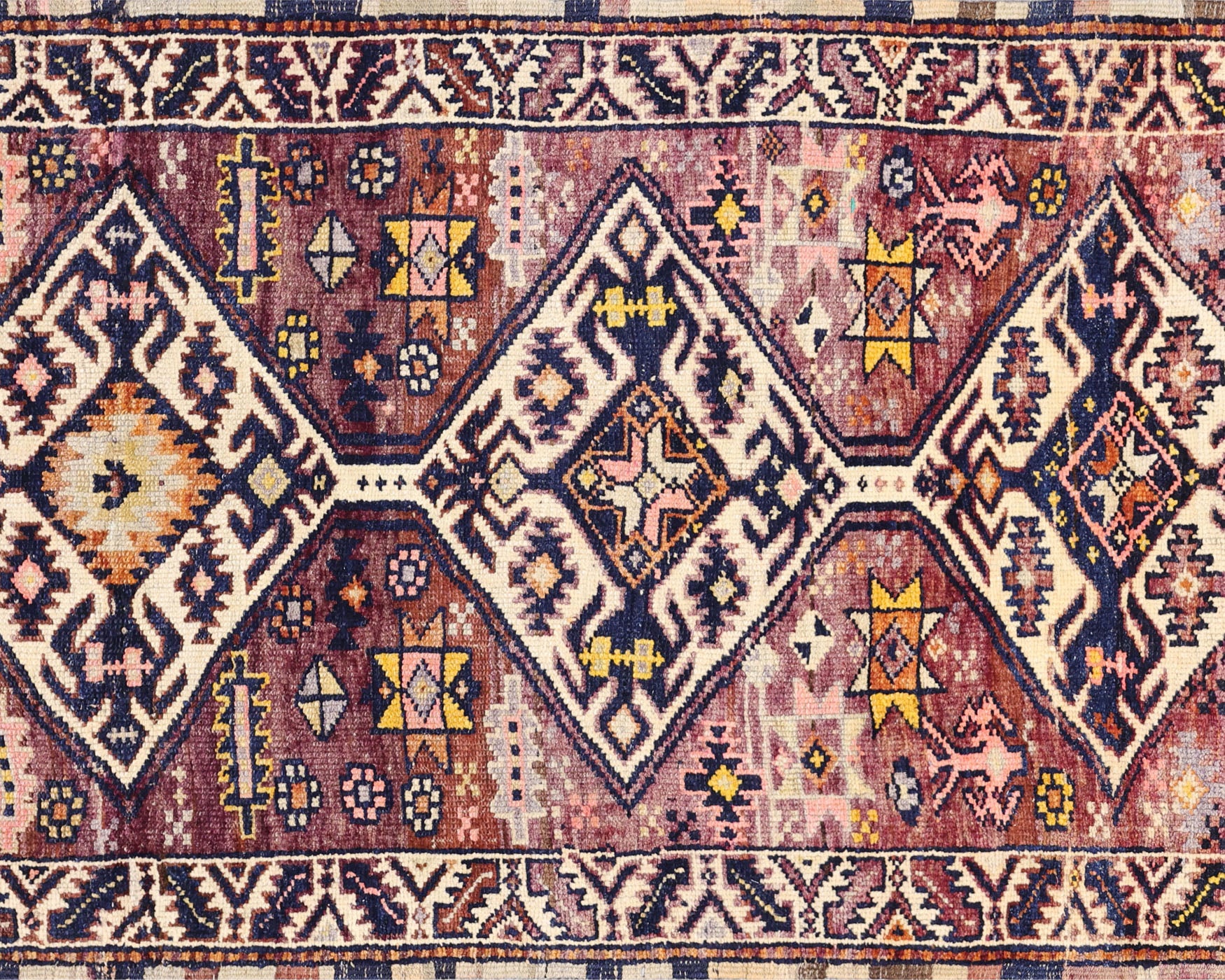 Vintage Turkish Oushak Runner - 3'2" x 12'