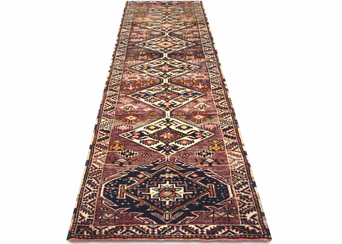 Vintage Turkish Oushak Runner - 3'2" x 12' - 210231