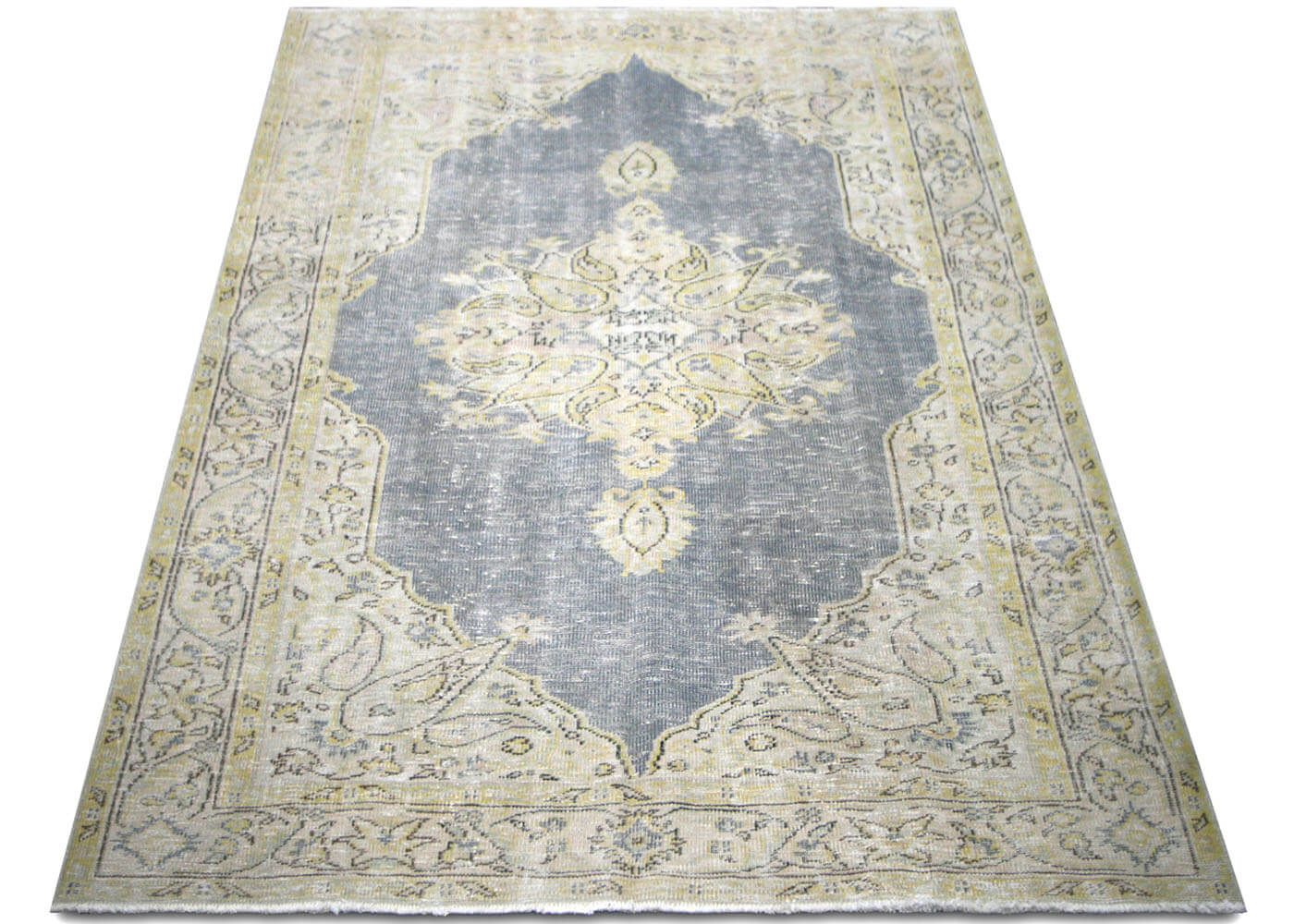 Vintage Turkish Oushak Rug - 5'11" x 8'6" - 210235