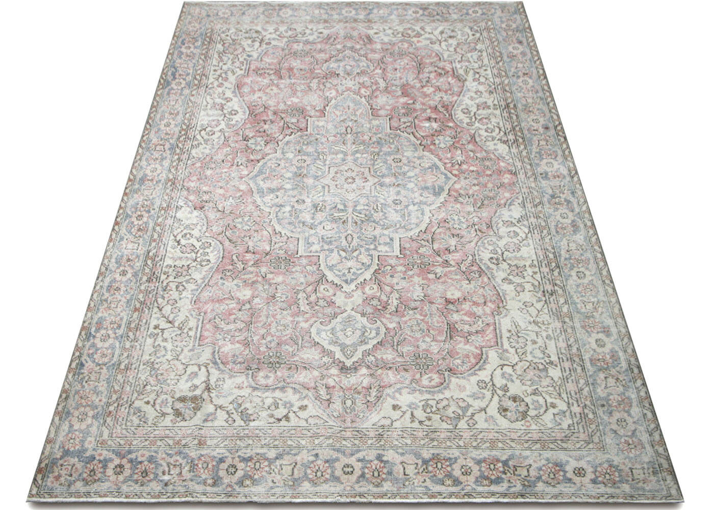 Vintage Turkish Oushak Rug - 6'9" x 11' - 210237