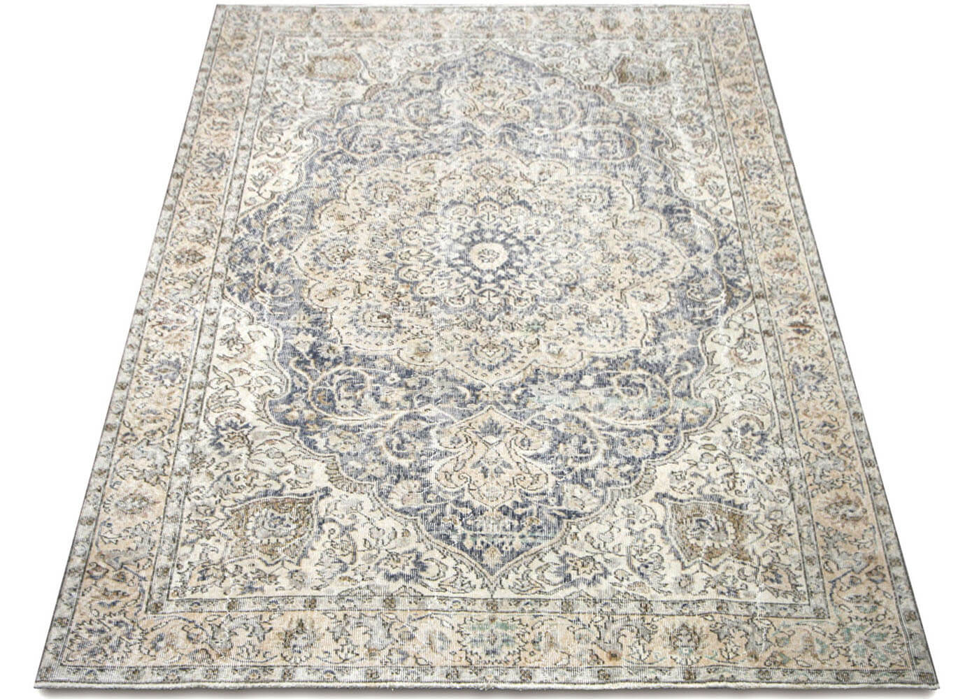 Vintage Turkish Oushak Rug - 6'6" x 9'6" - 210238