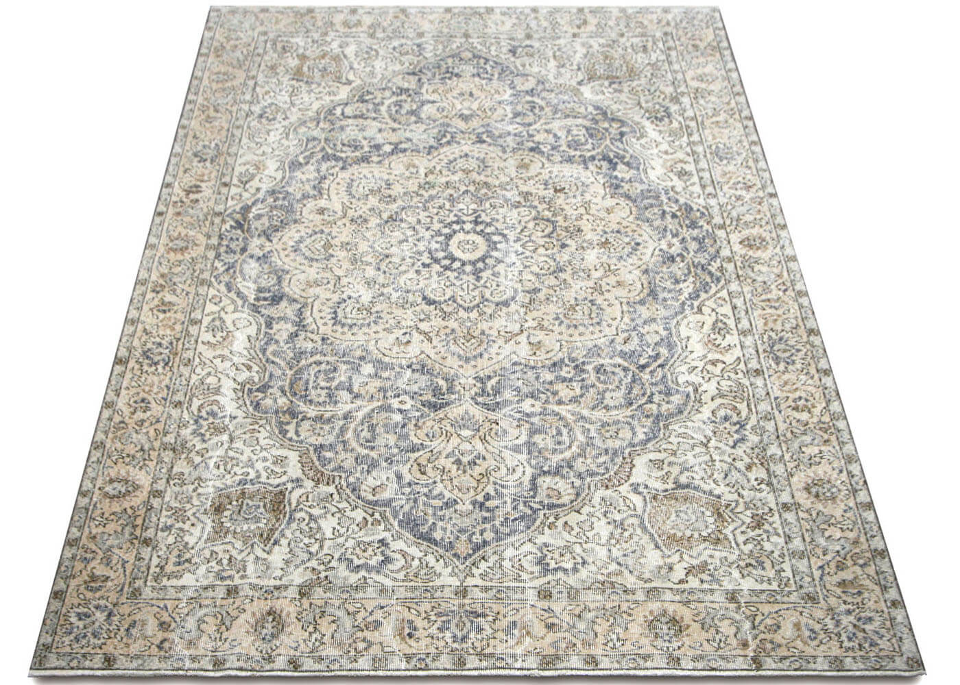 Vintage Turkish Oushak Rug - 6'6" x 9'6" - 210238