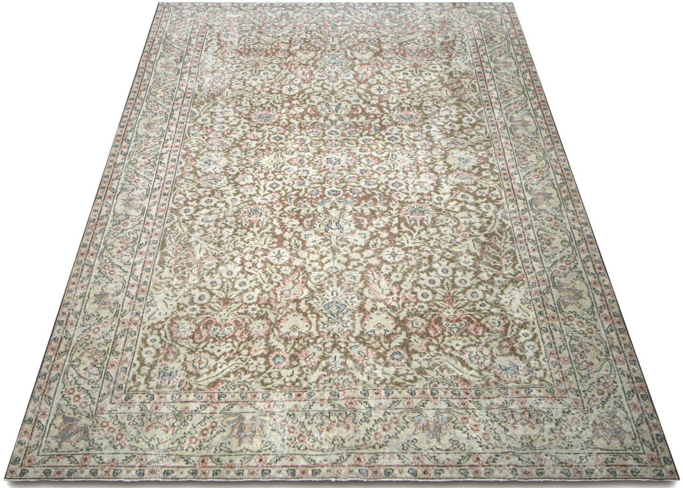 Vintage Turkish Oushak Rug - 7' x 10'4" - 210242