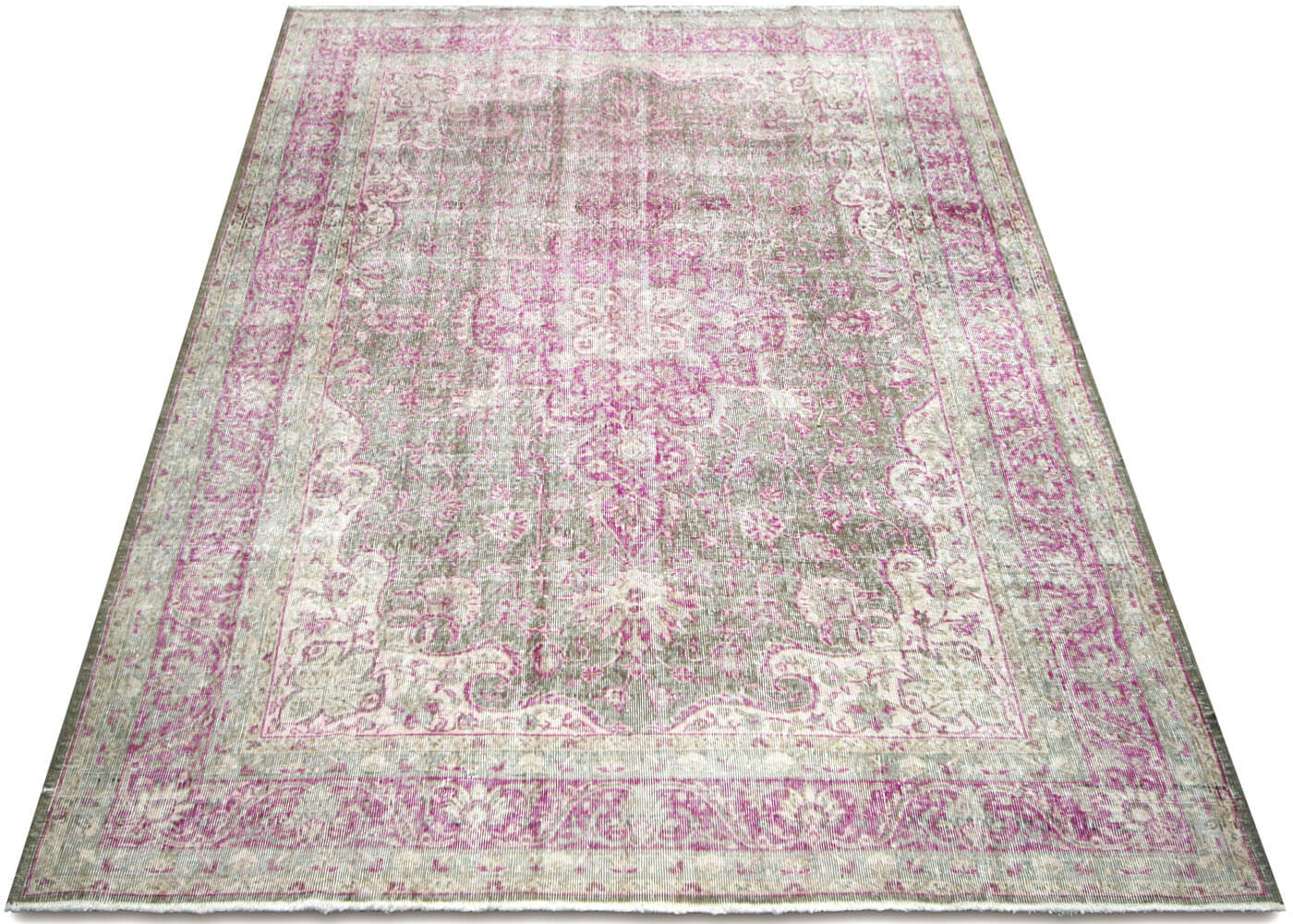 Vintage Turkish Oushak Rug - 7' x 10'2" - 210245