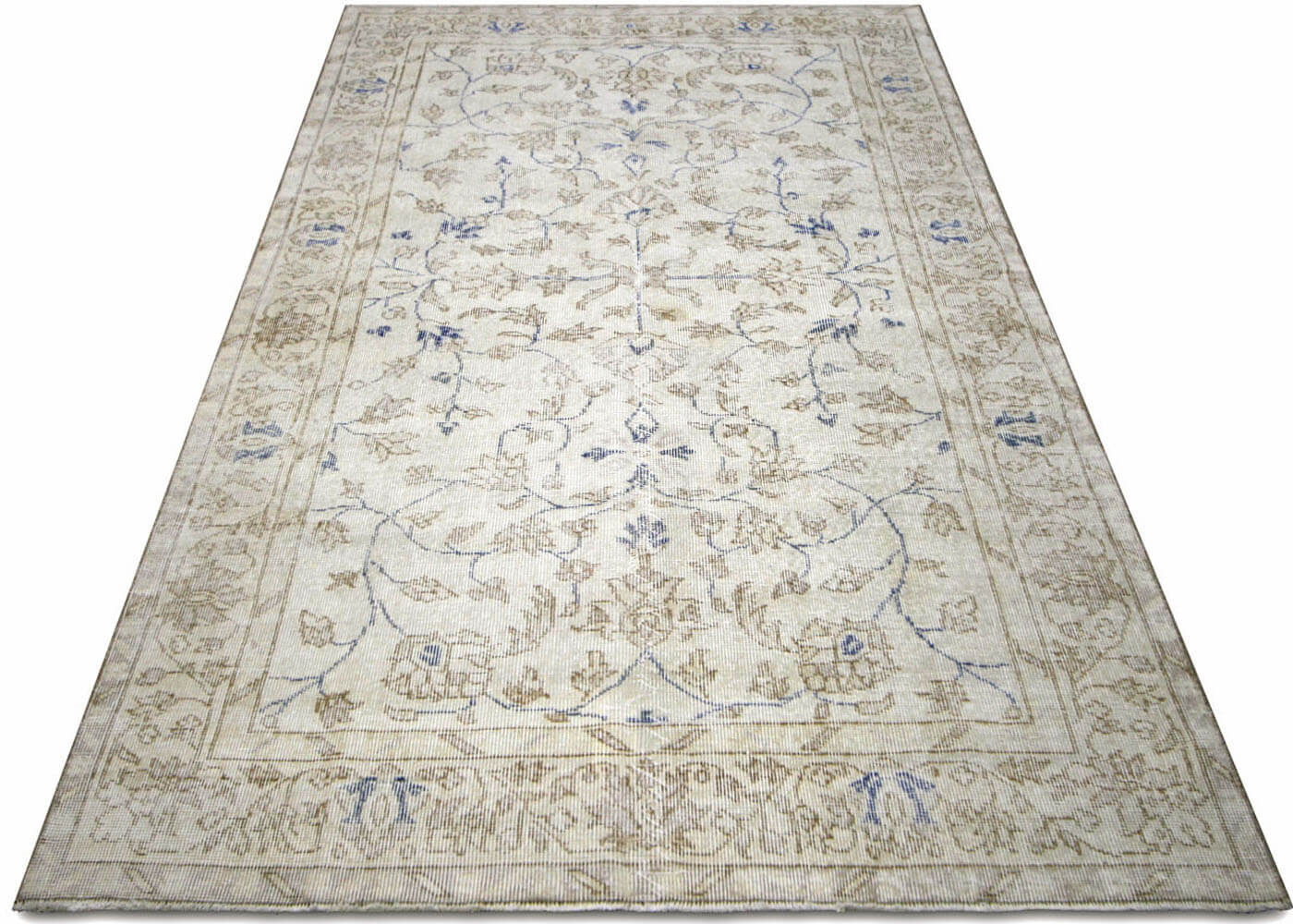 Vintage Turkish Oushak Rug - 4'10" x 8'1" - 210247