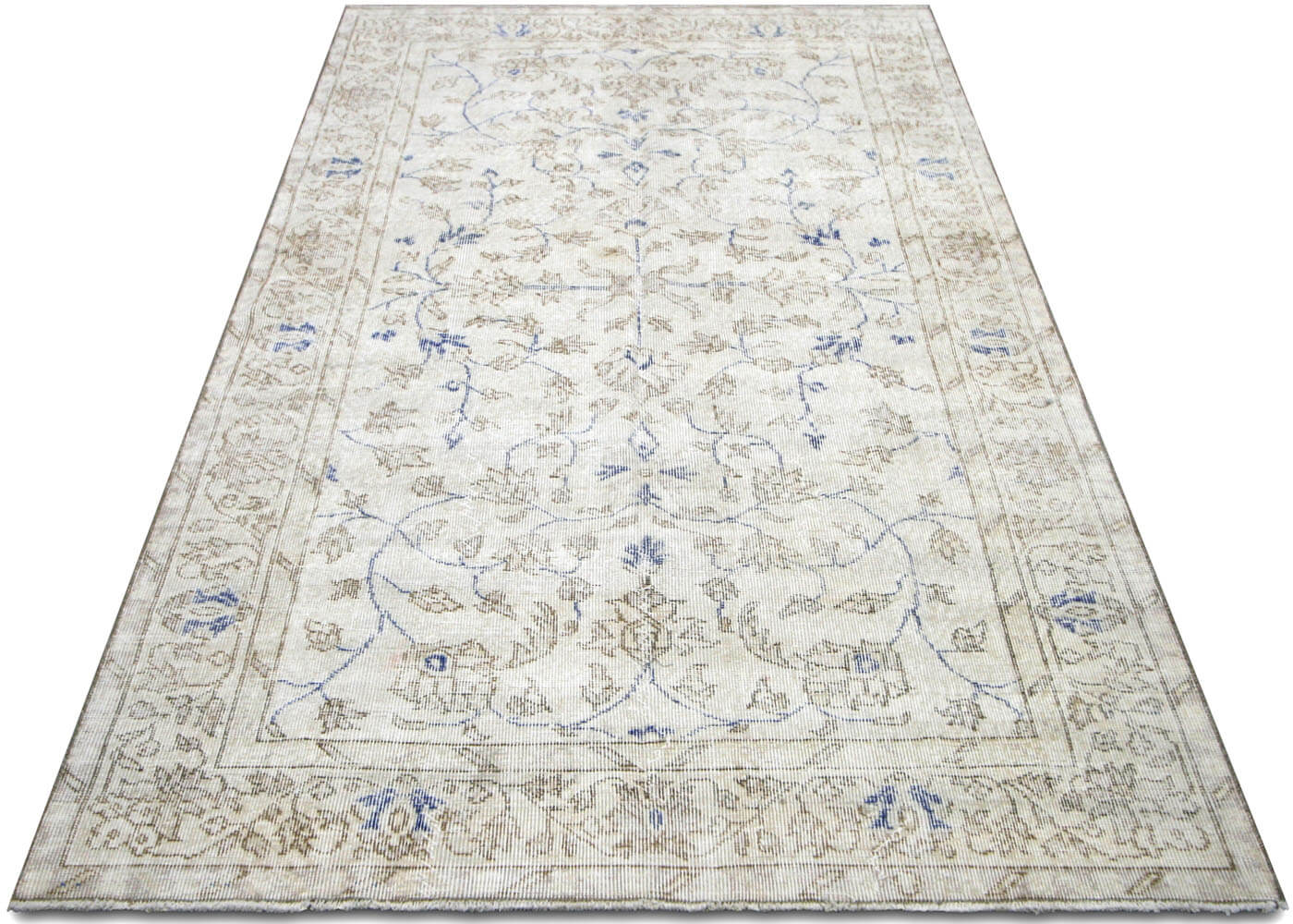 Vintage Turkish Oushak Rug - 4'10" x 8'1" - 210247
