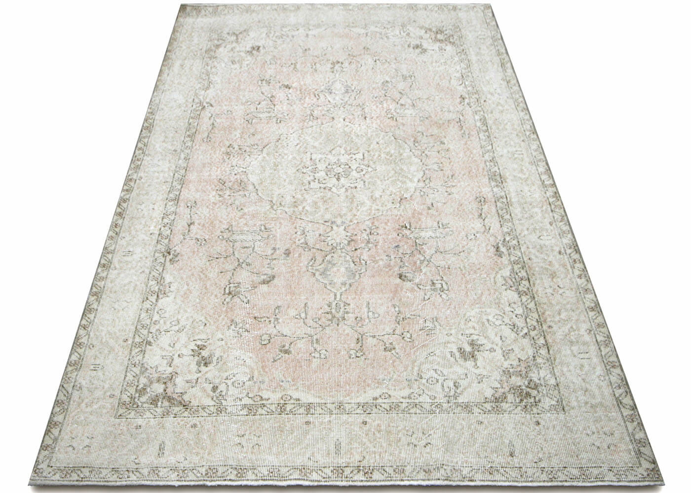 Vintage Turkish Oushak Rug - 5'9" x 9'7" - 210259