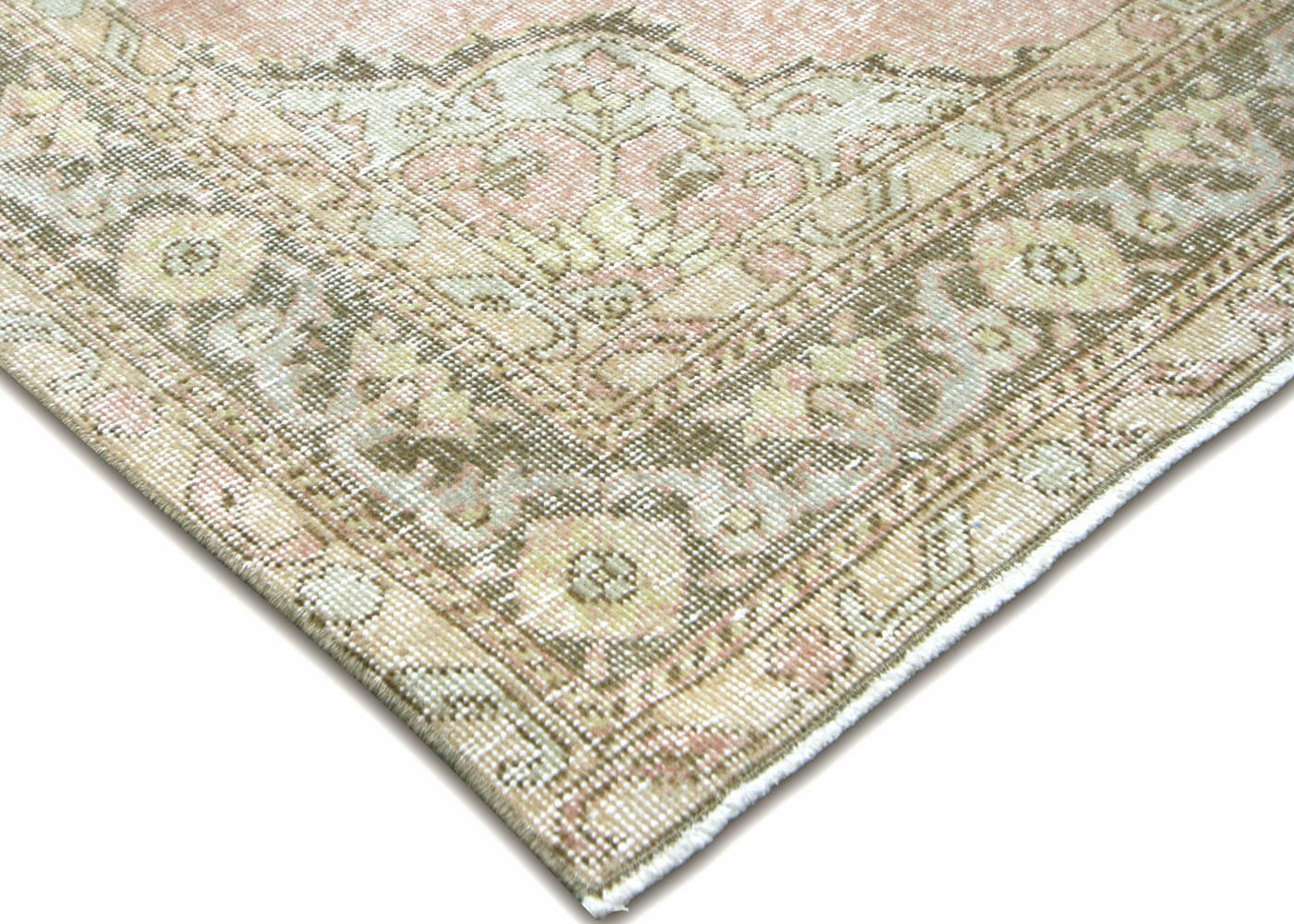 Vintage Turkish Oushak Rug - 4'8" x 14' - 210261