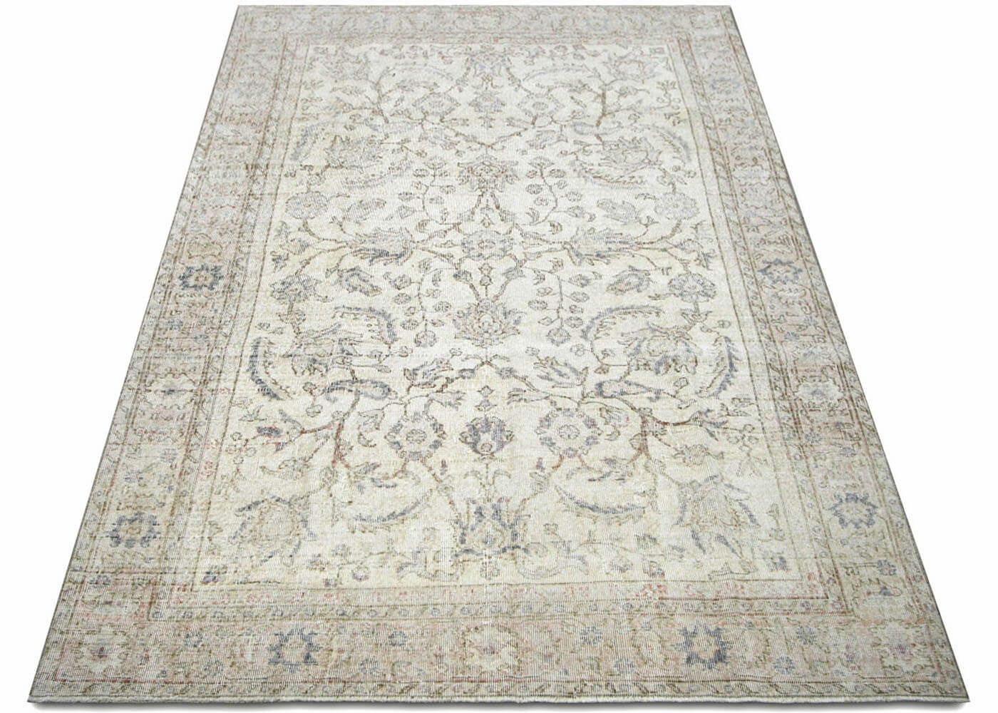 Vintage Turkish Oushak Rug - 6'3" x 9'5" - 210262