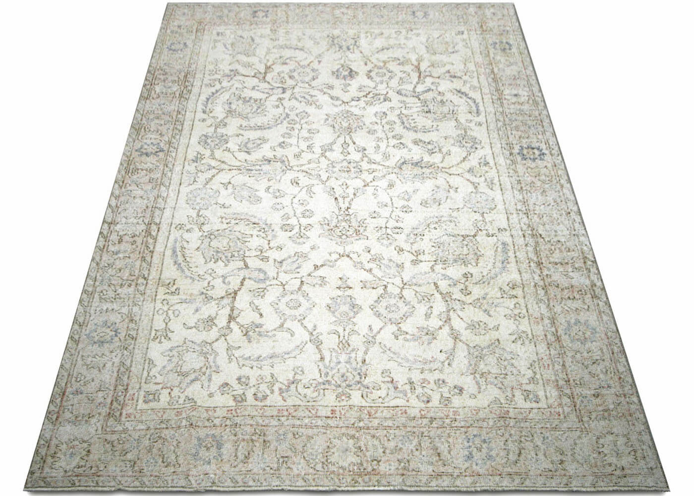 Vintage Turkish Oushak Rug - 6'3" x 9'5" - 210262