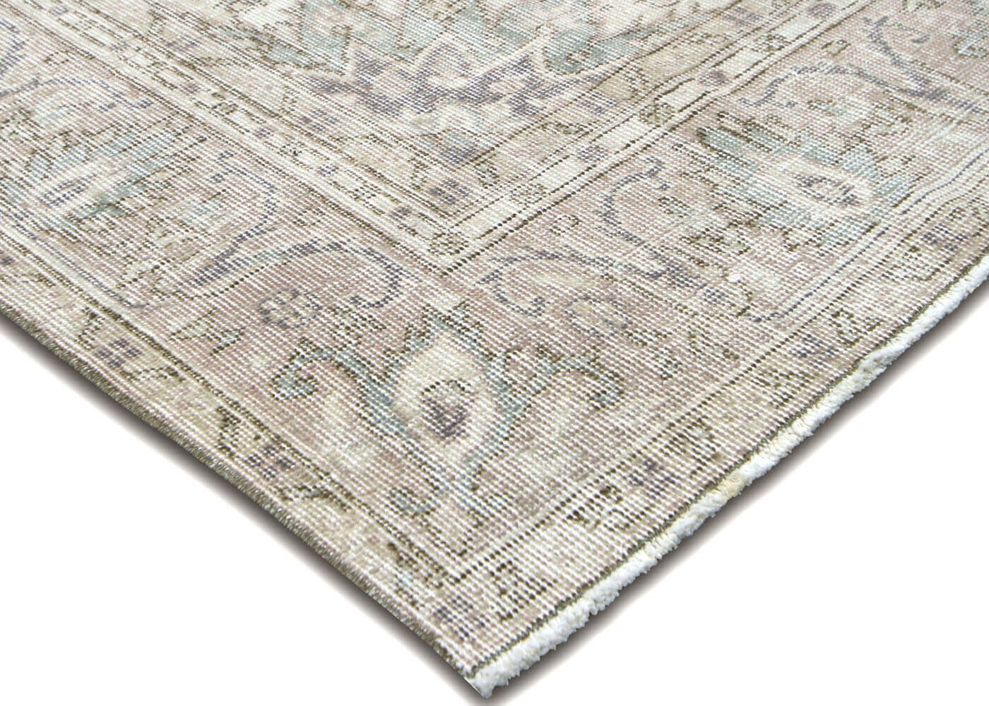 Vintage Turkish Oushak Rug - 6'7" x 10'3" - 210263