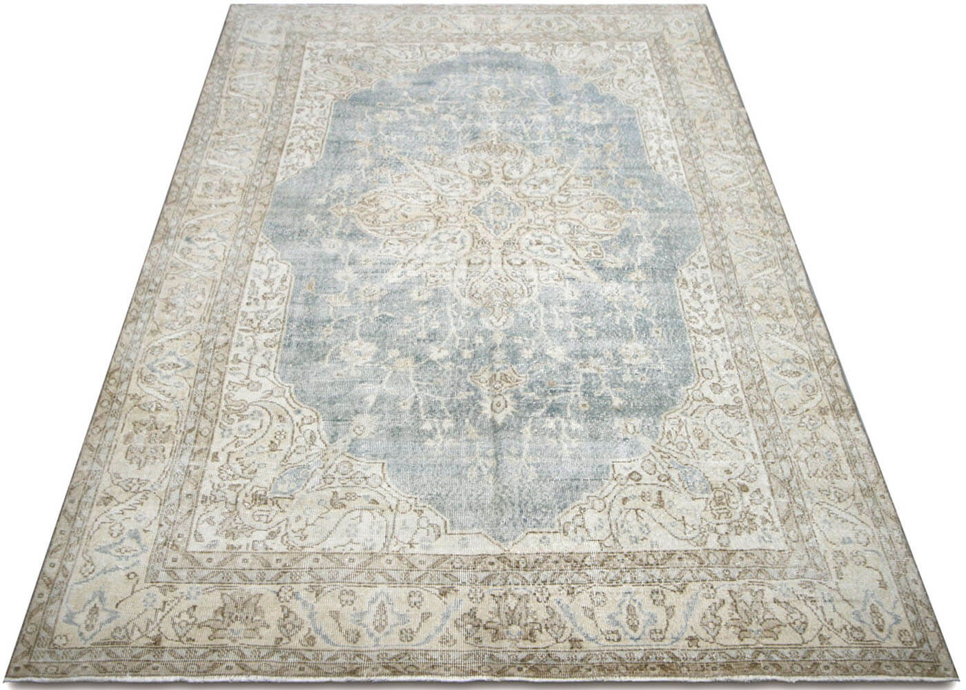 Vintage Turkish Oushak Rug - 7'4" x 12'1" - 210264