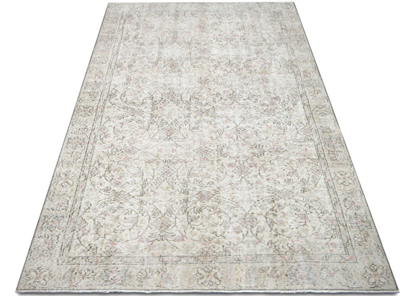 Vintage Turkish Oushak Rug - 5'1" x 8'3" - 210267