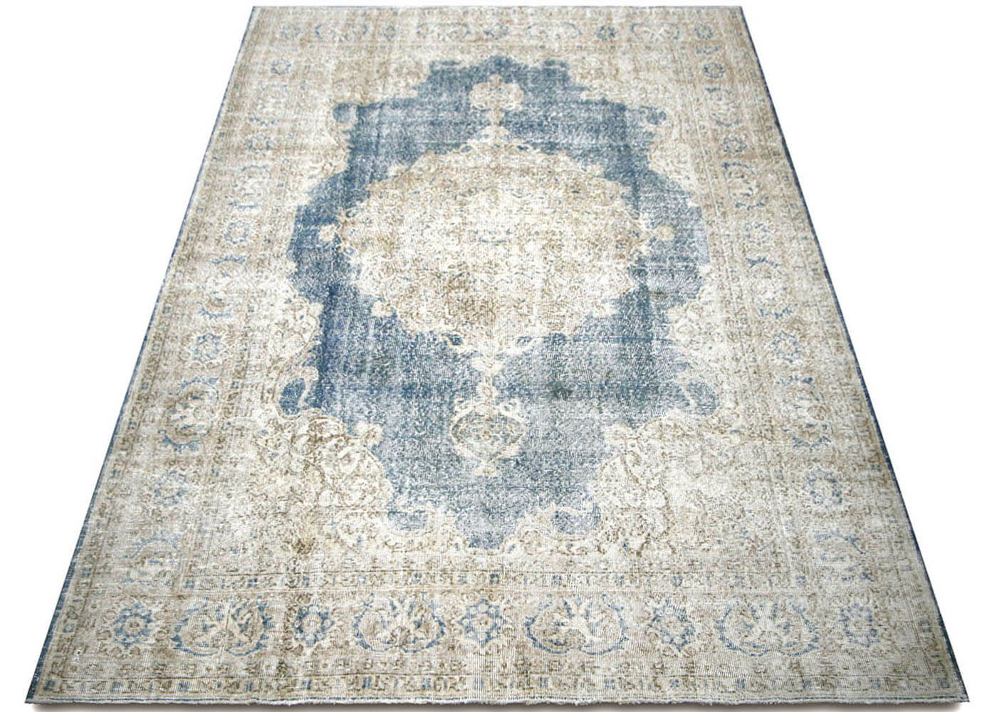 Vintage Turkish Oushak Rug - 6'8" x 10'3" - 210271
