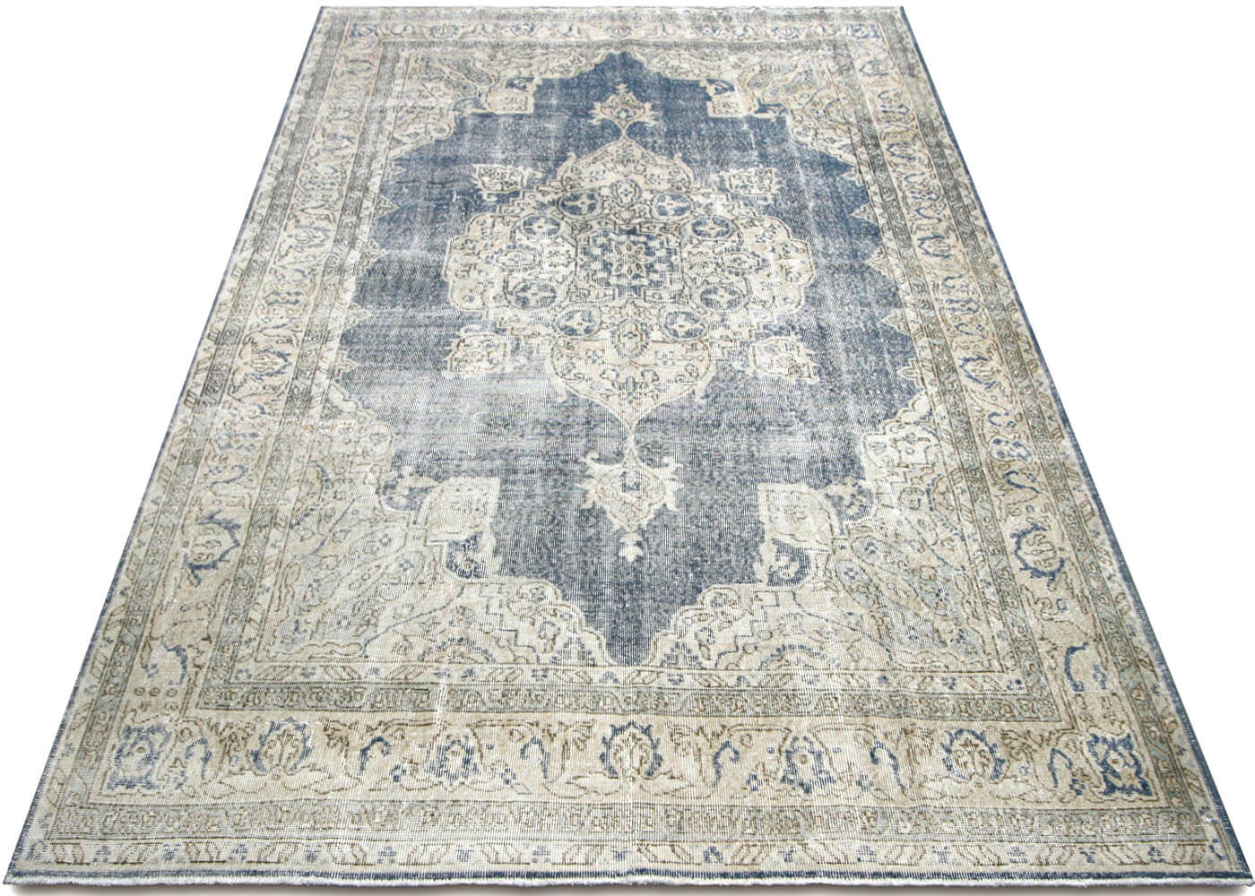 Vintage Turkish Oushak Rug - 6'11" x 10'3" - 210272