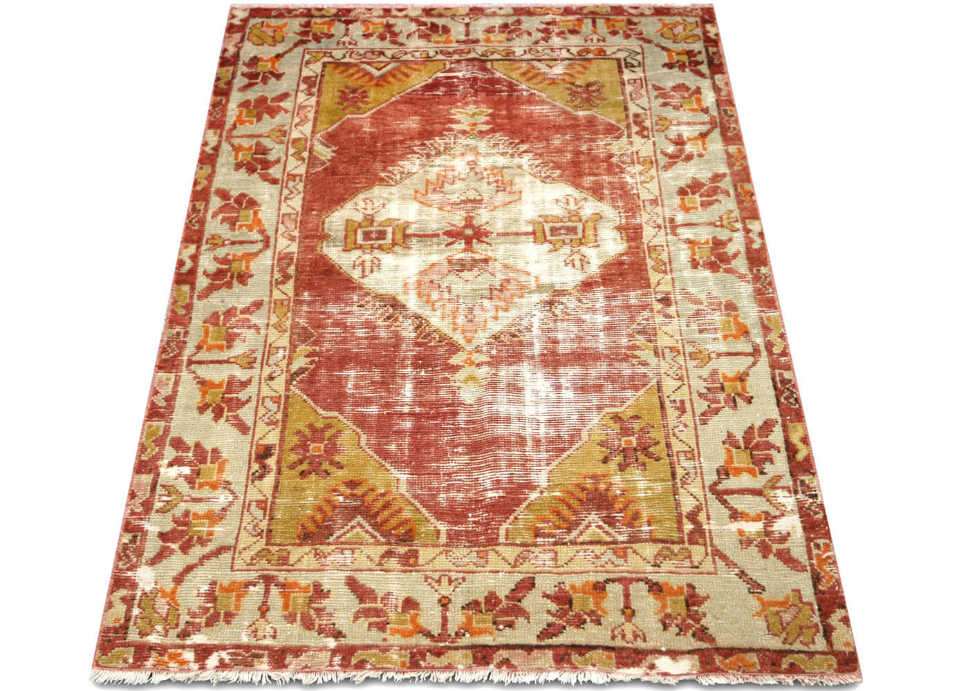 Vintage Turkish Oushak Rug - 2'11" x 4'8" - 210279