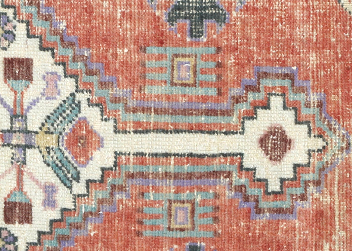 Vintage Turkish Oushak Rug - 2'5" x 5'2" - 210291