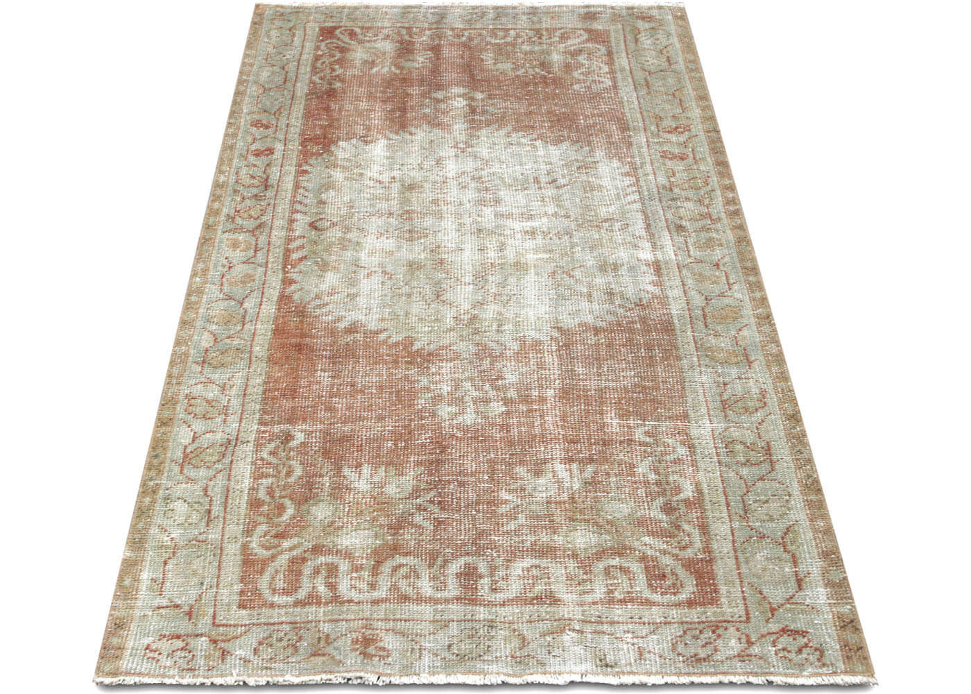 Vintage Turkish Oushak Rug - 3'1" x 6'3" - 210305
