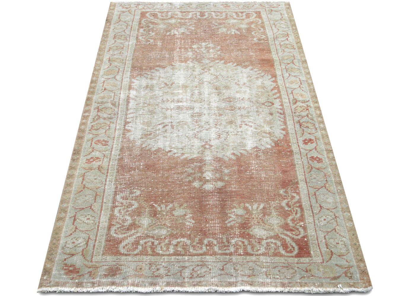 Vintage Turkish Oushak Rug - 3'1" x 6'3" - 210305