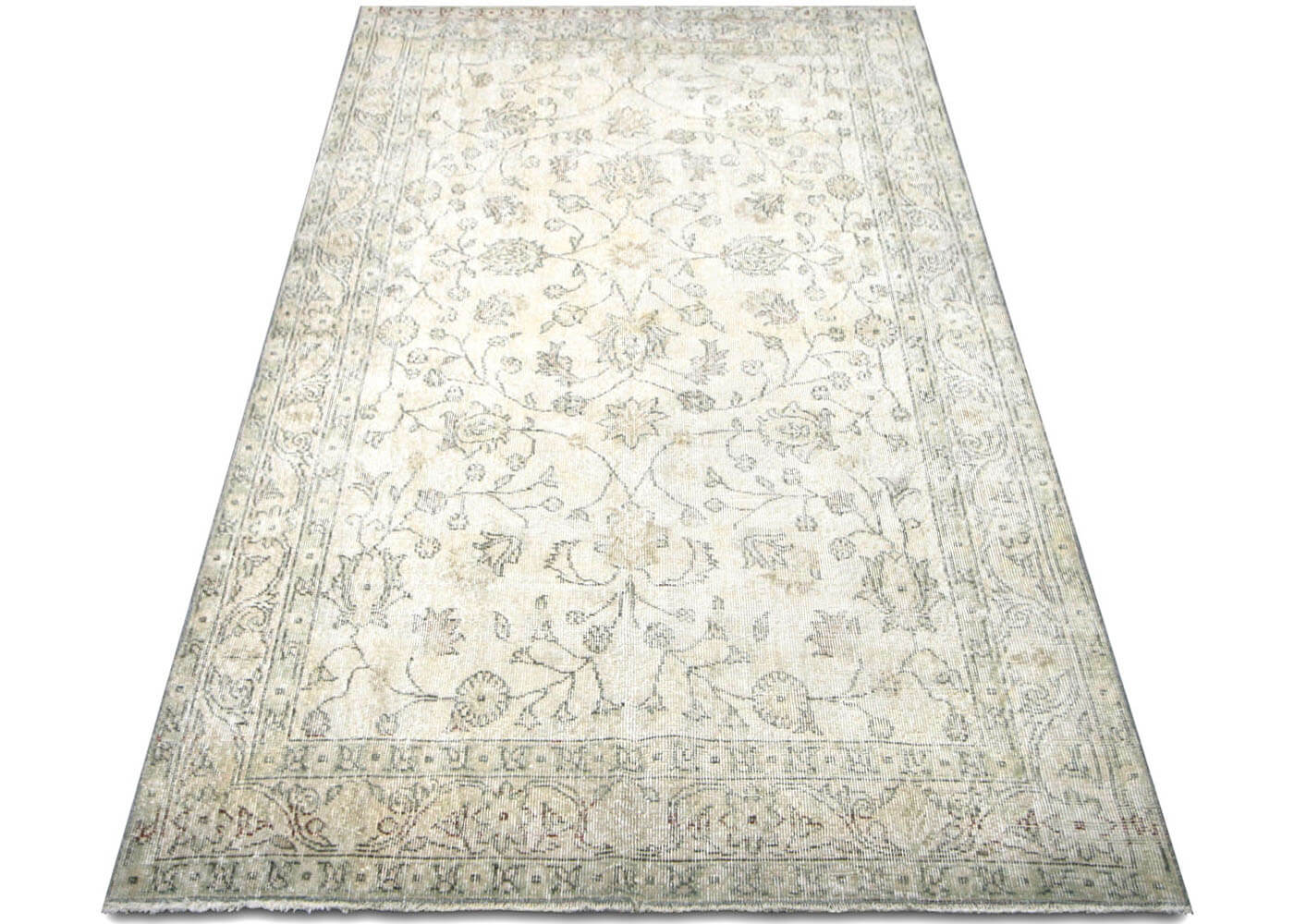 Vintage Turkish Oushak Rug - 4'9" x 8'1" - 210306