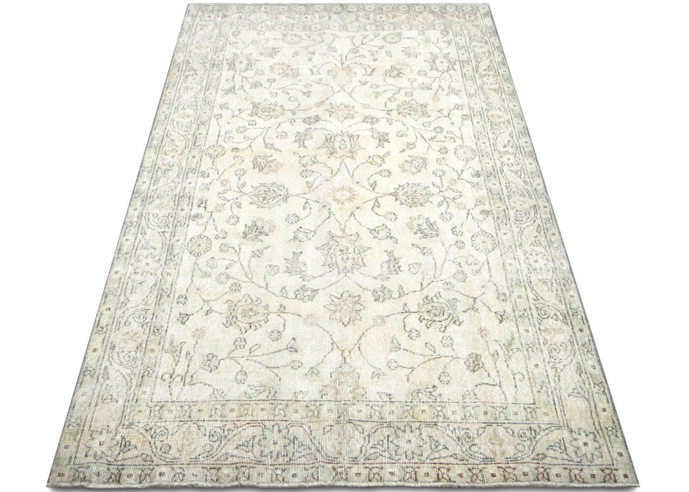 Vintage Turkish Oushak Rug - 4'9" x 8'1" - 210306