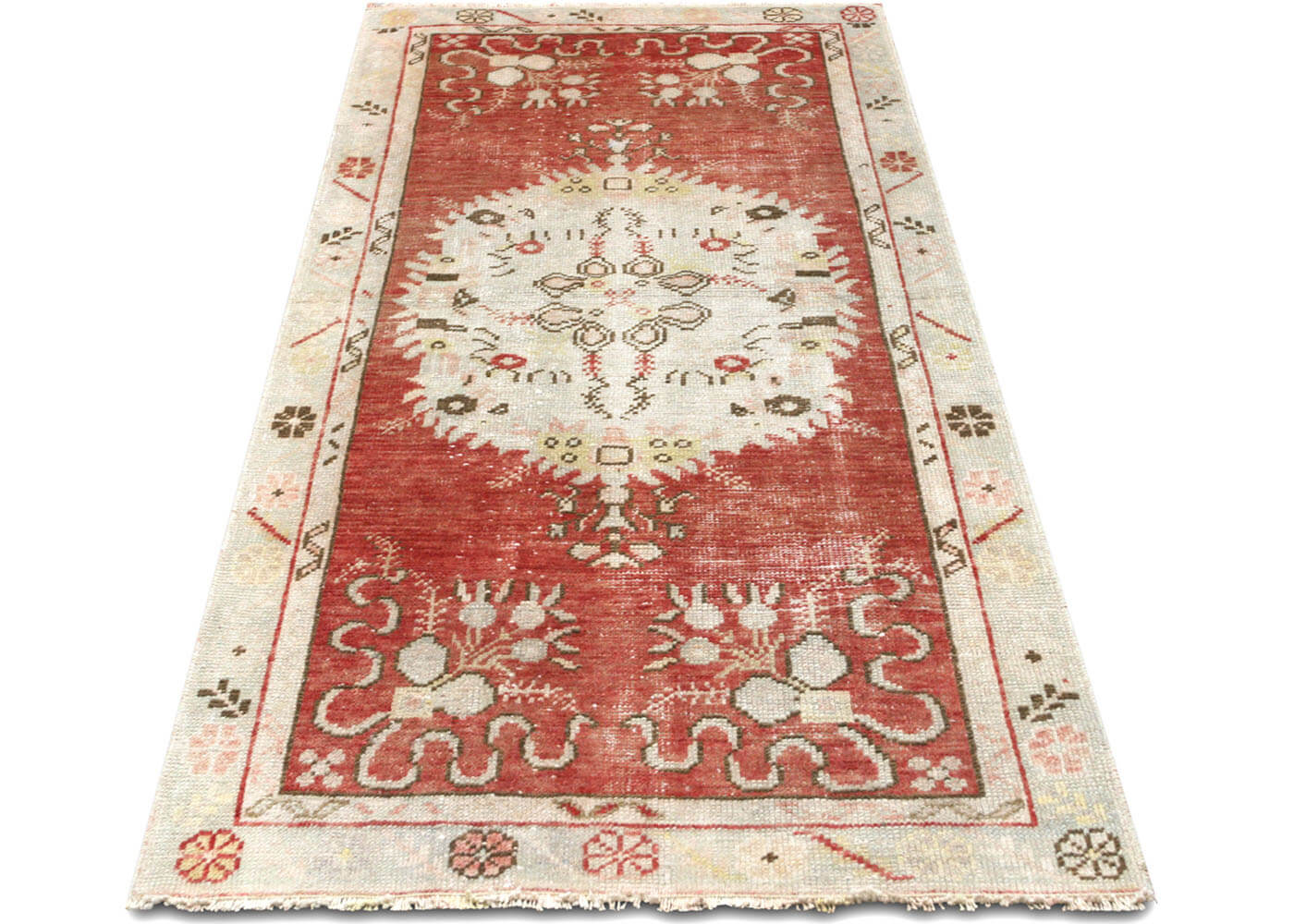 Vintage Turkish Oushak Rug - 2'9" x 5'10" - 210308
