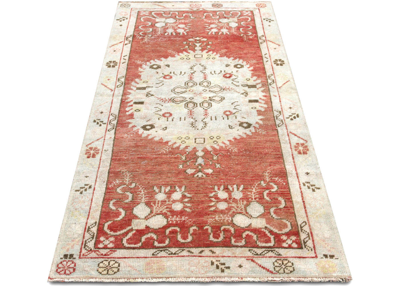 Vintage Turkish Oushak Rug - 2'9" x 5'10" - 210308