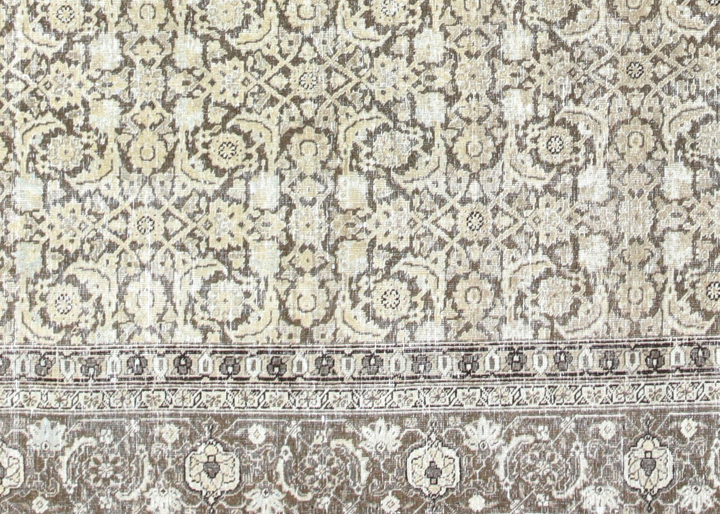 Semi Antique Persian Tabriz Rug - 9' x 12'1" - 210320