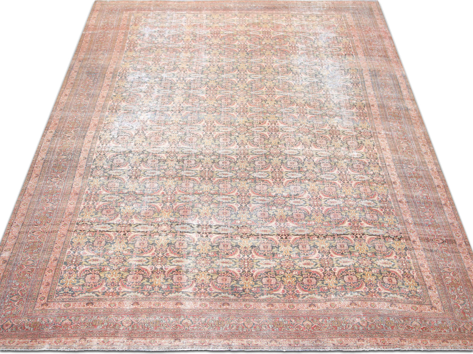 Antique Persian Doroksh Rug - 12'6" x 18'2" - 210321
