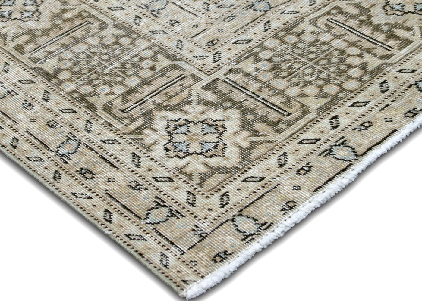 Semi Antique Persian Tabriz Rug - 8'8" x 13'1" - 210326