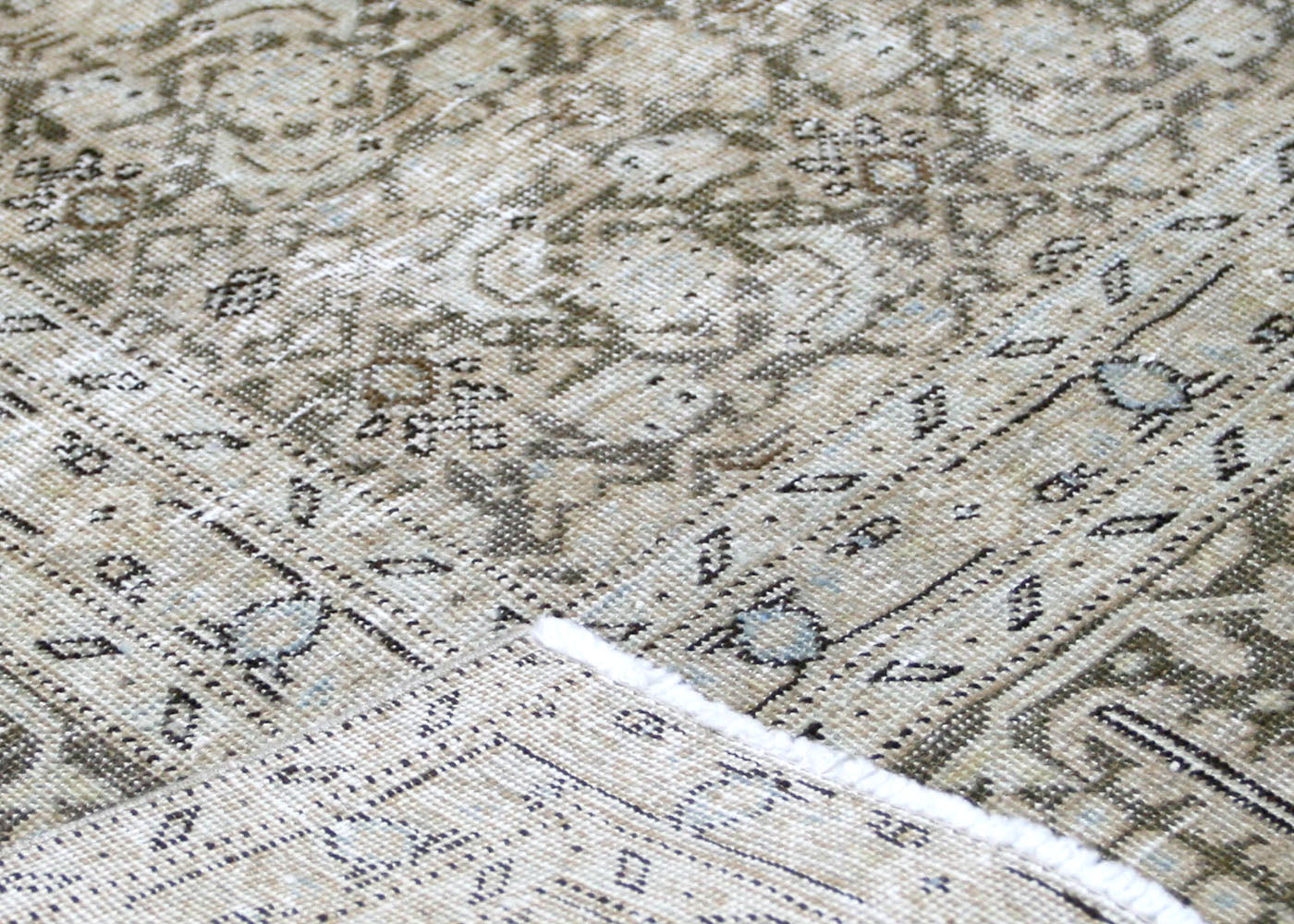 Semi Antique Persian Tabriz Rug - 8'8" x 13'1" - 210326