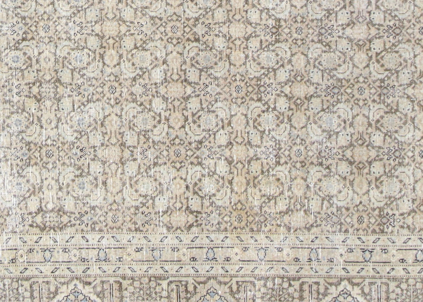 Semi Antique Persian Tabriz Rug - 8'8" x 13'1" - 210326