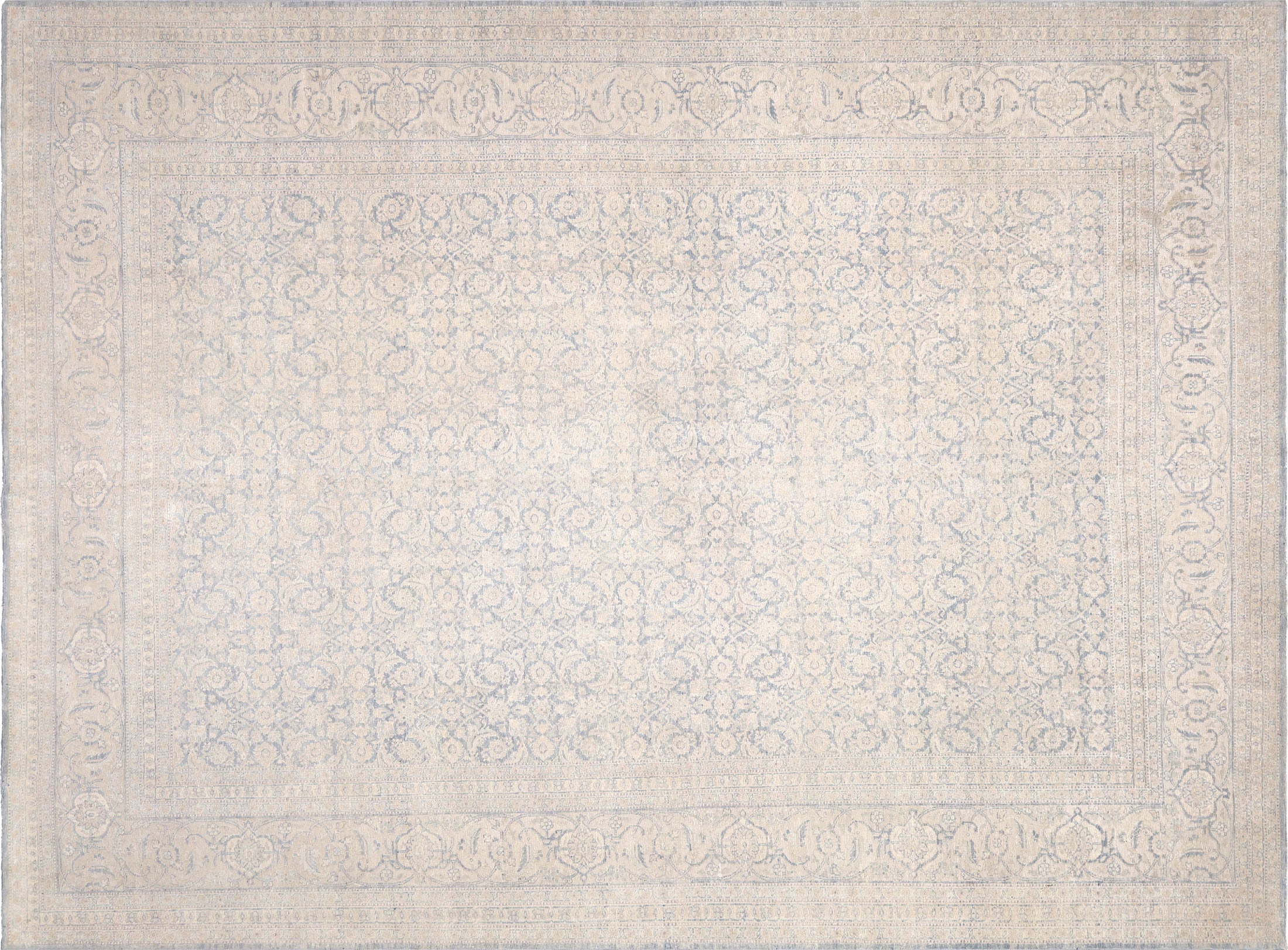 Semi Antique Persian Tabriz Rug - 9'6" x 12'7" - 210346
