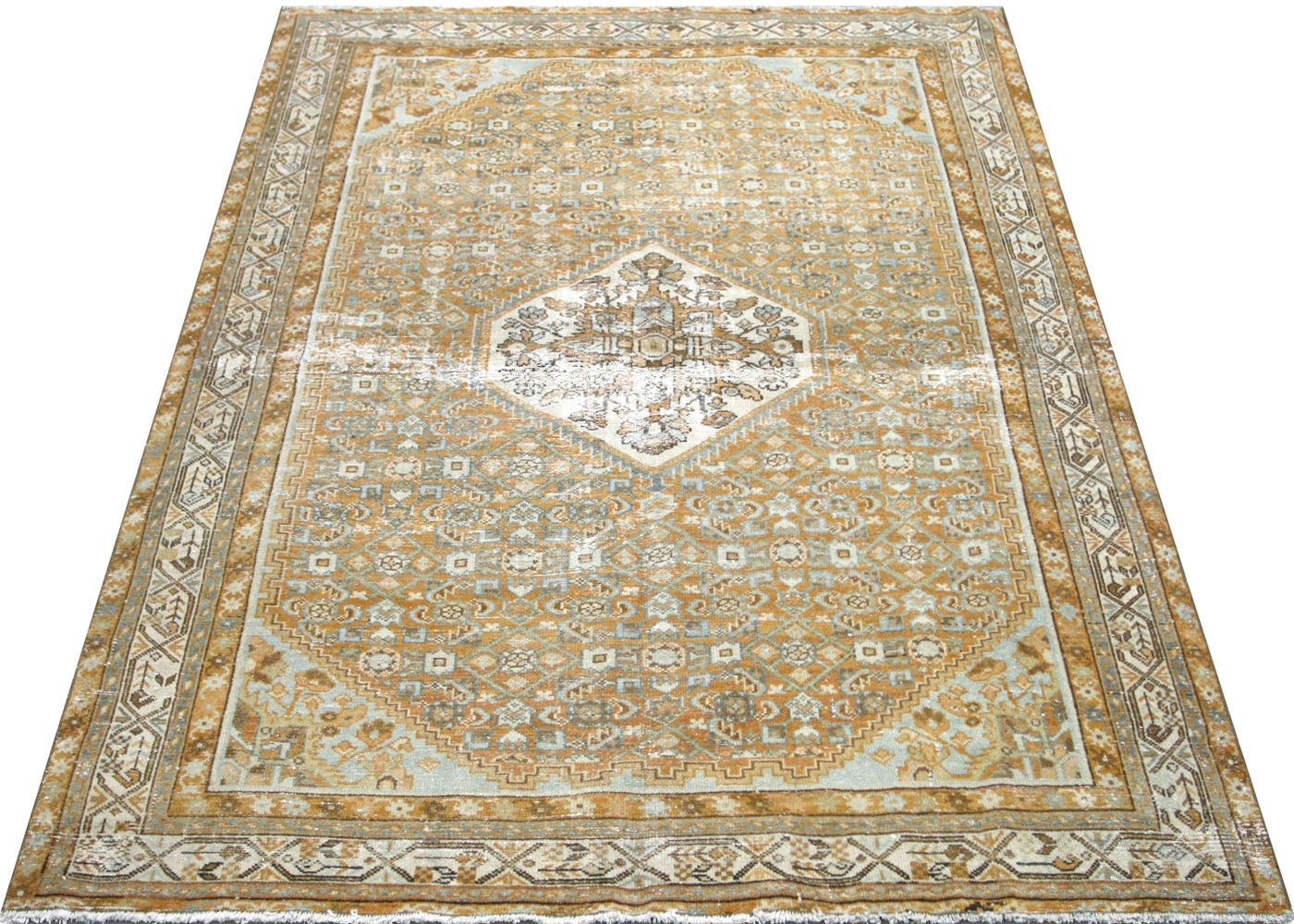 Semi Antique Persian Melayer Rug - 5' x 6'9" - 210348
