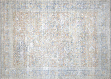 Semi Antique Persian Yazd Rug - 10'6" x 14'6"