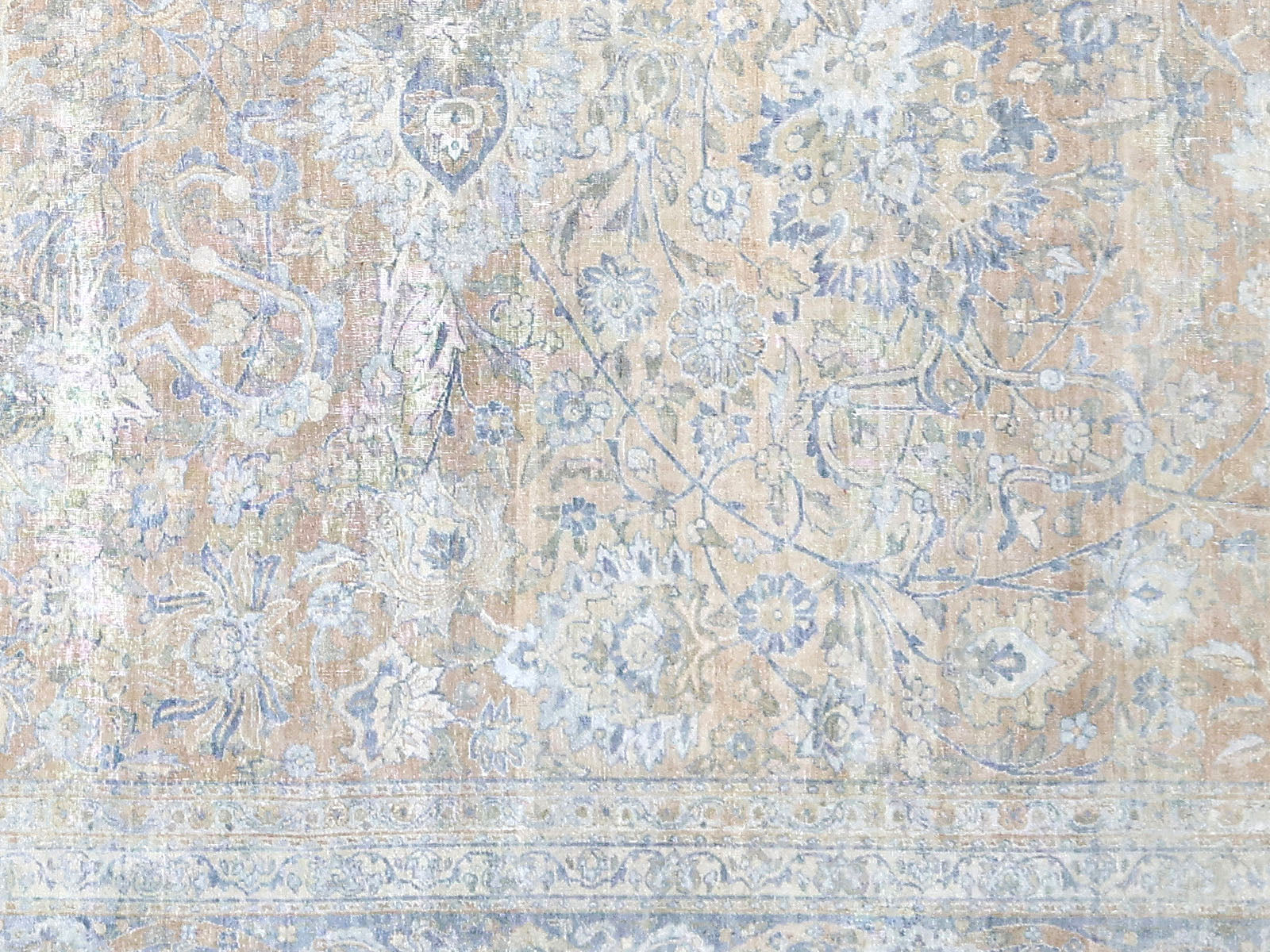 Semi Antique Persian Yazd Rug - 10'6" x 14'6"