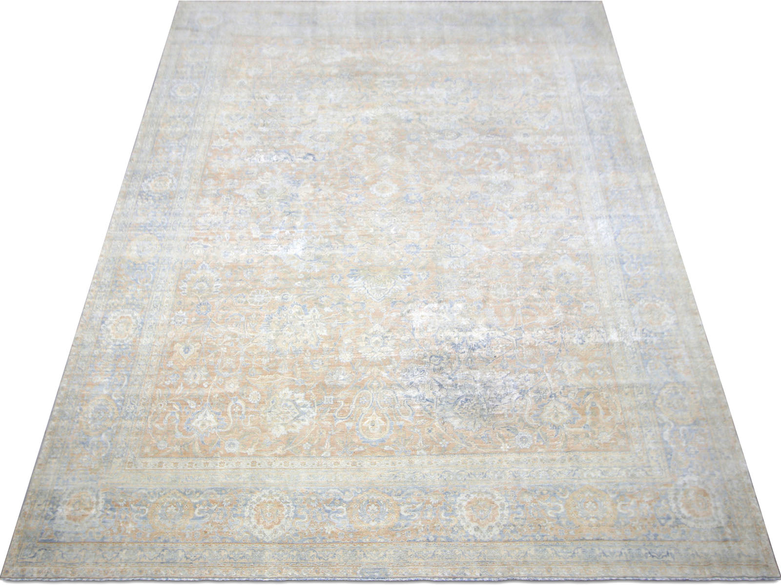 Semi Antique Persian Yazd Rug - 10'6" x 14'6"